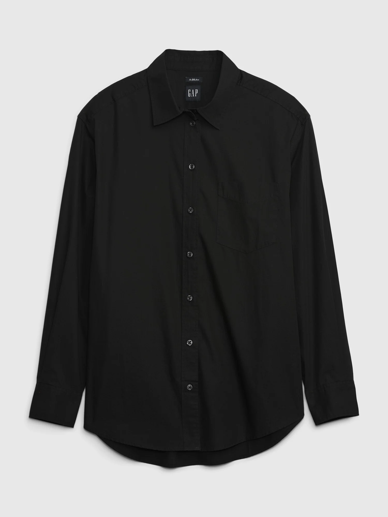 Organic Cotton Poplin Big Shirt - Image 4