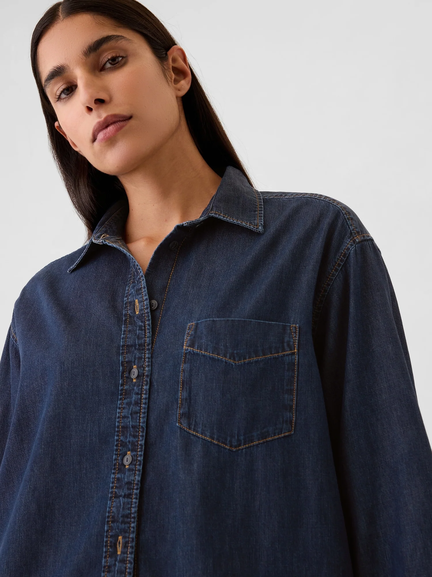 Denim Big Shirt - Image 4
